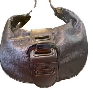 -$ Drop MICHAEL KORS PEWTER LEATHER SHOULDER BAG